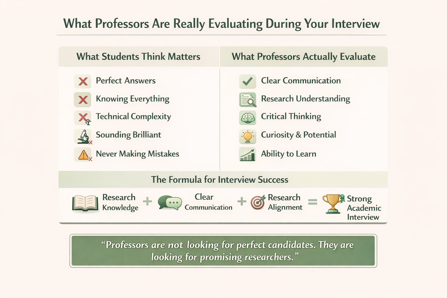 What Professors Actually Evaluate During a PhD Interview