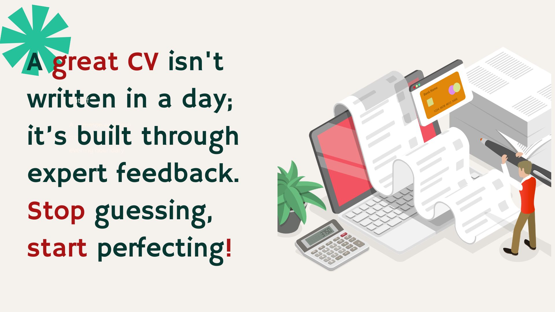get expert feedback on your cv!
