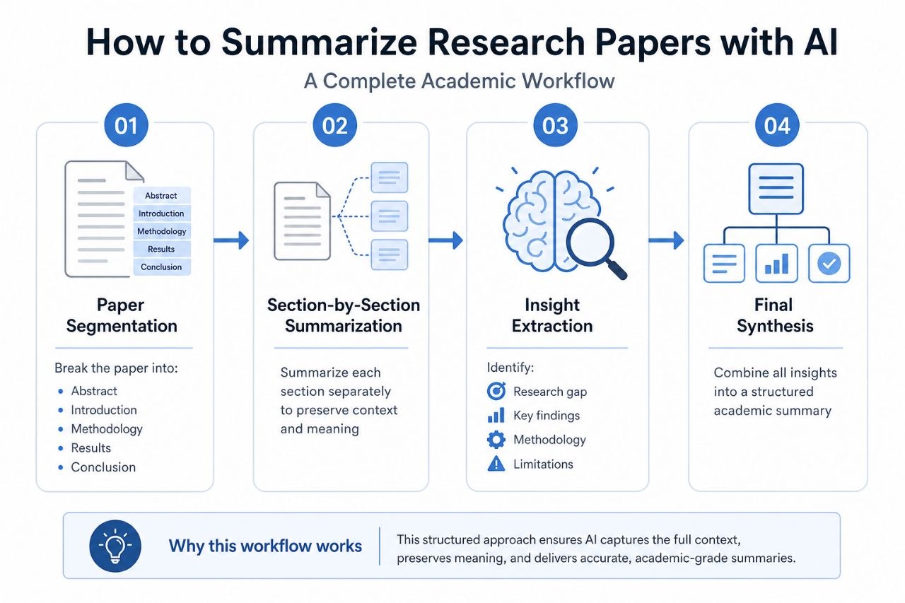How to Summarize Research Papers