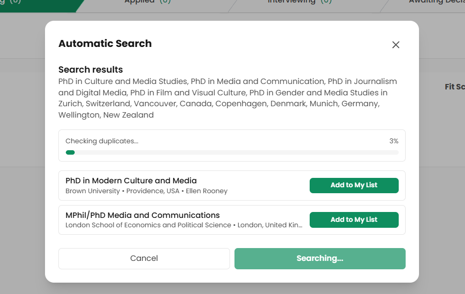 To use the automatic search feature 2