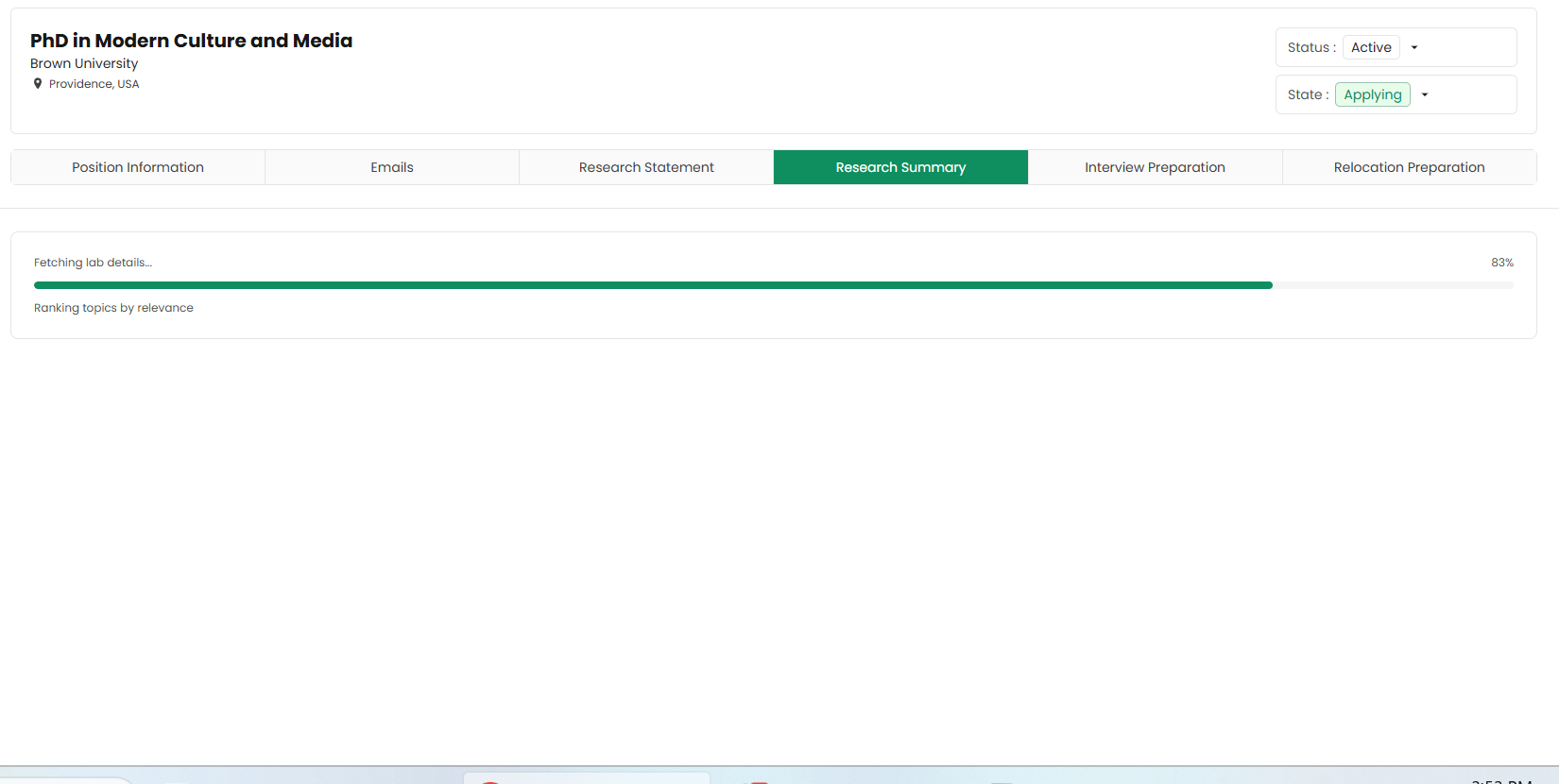 Review Research Summaries