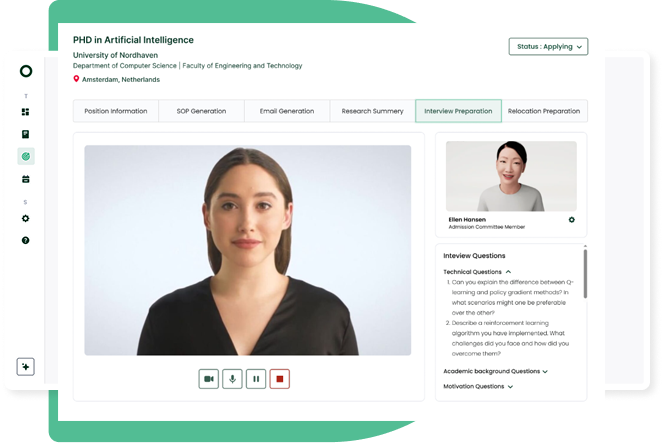 Interview Preparation with acatrix