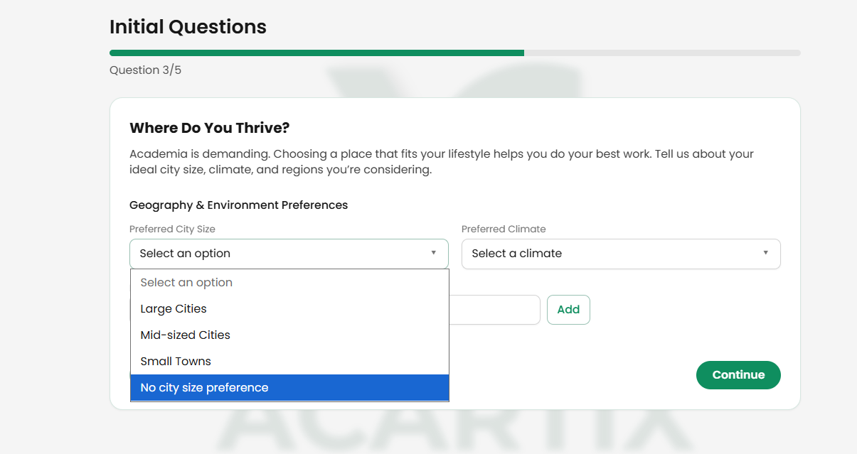 Set Your Search Preferences